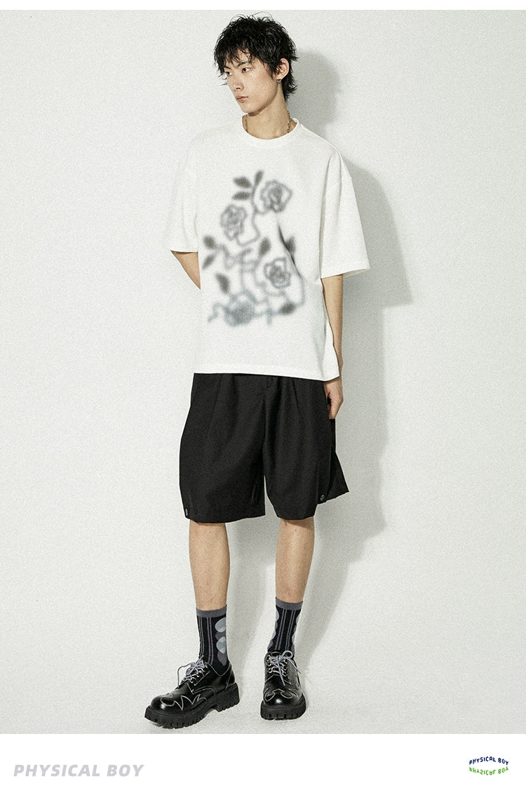 PHYS Rose Print Loose Tee