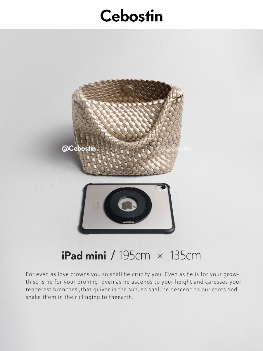 Cebostin Braided Large Capacity Oblique Span Bag