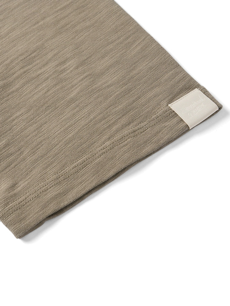 SIMWOOD Embroidery Casual Versatile Tee