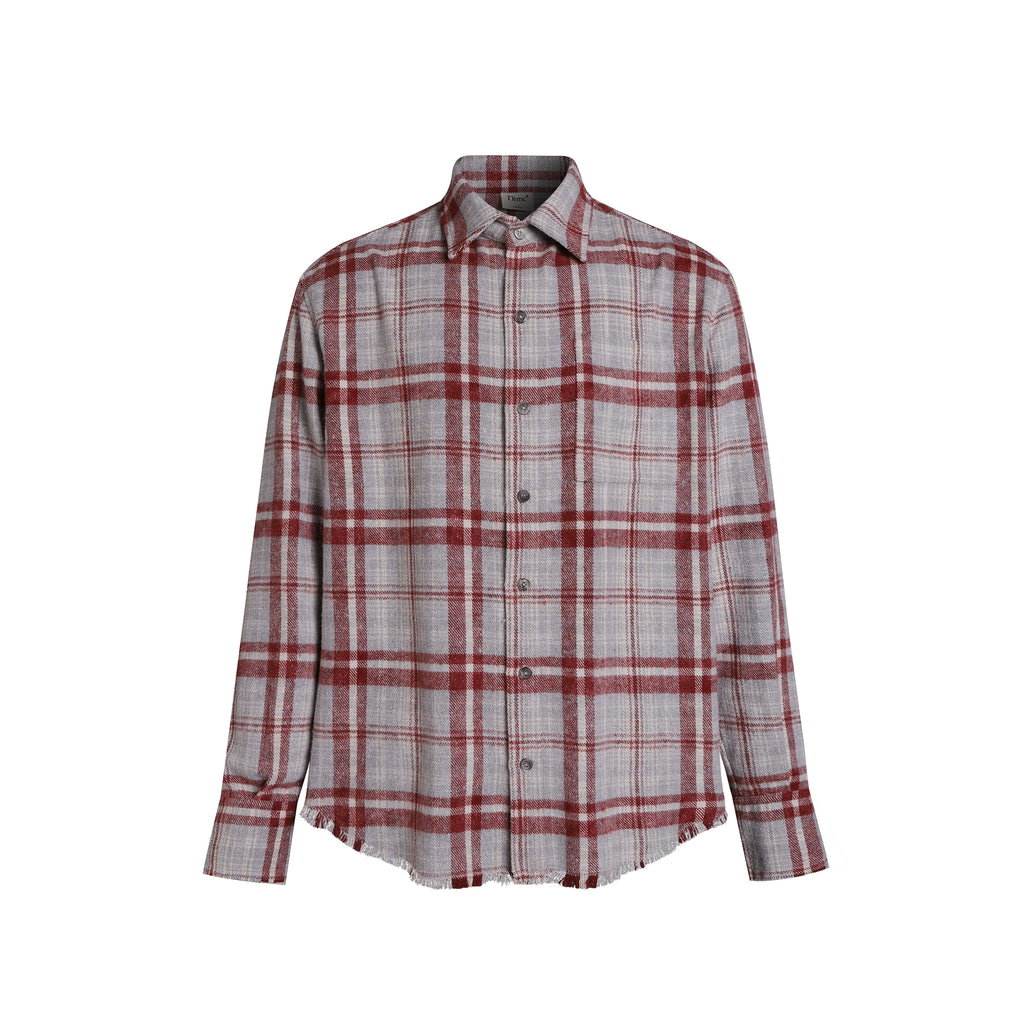 DIMC Polished Plaid Long-sleeved Shirt