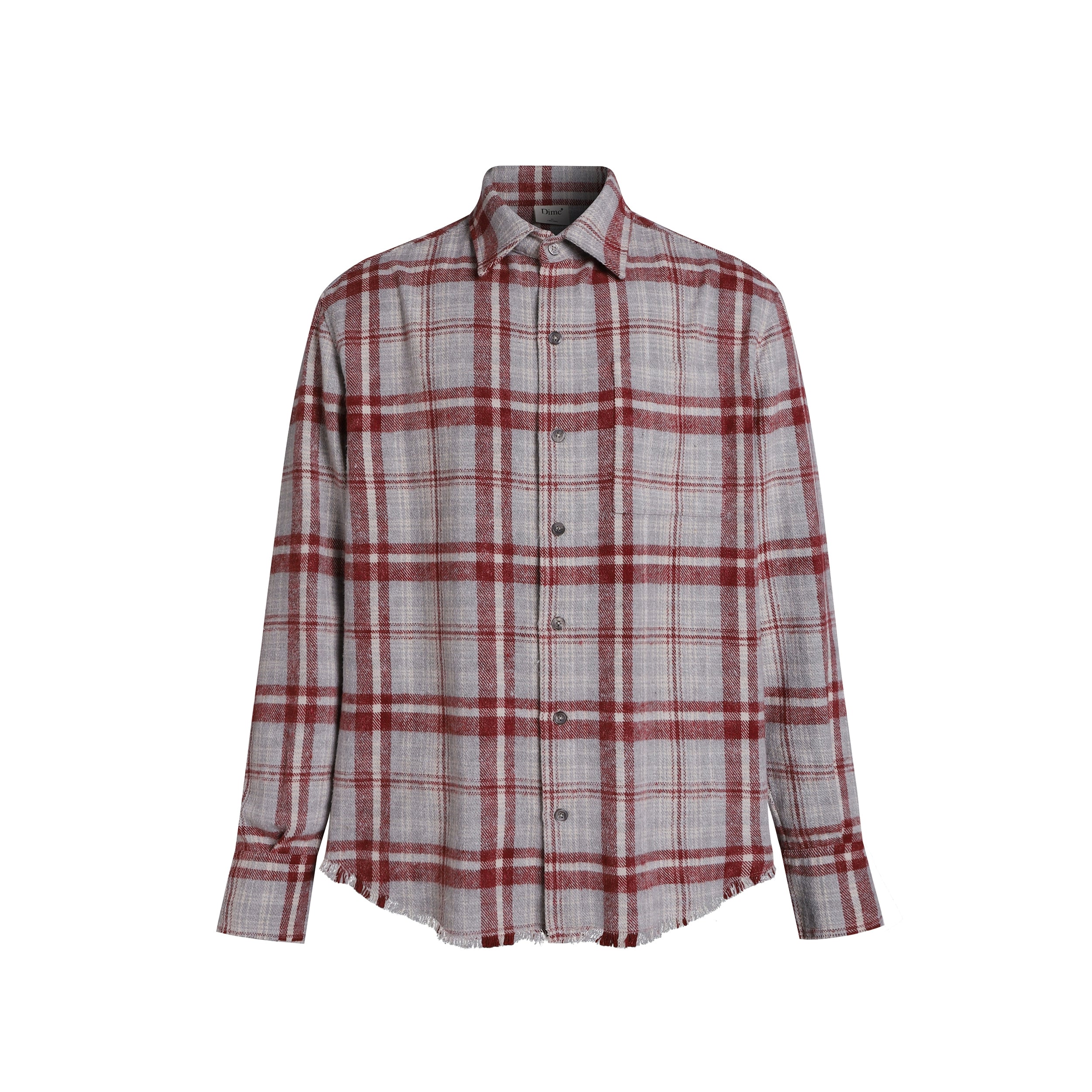 DIMC Polished Plaid Long-sleeved Shirt