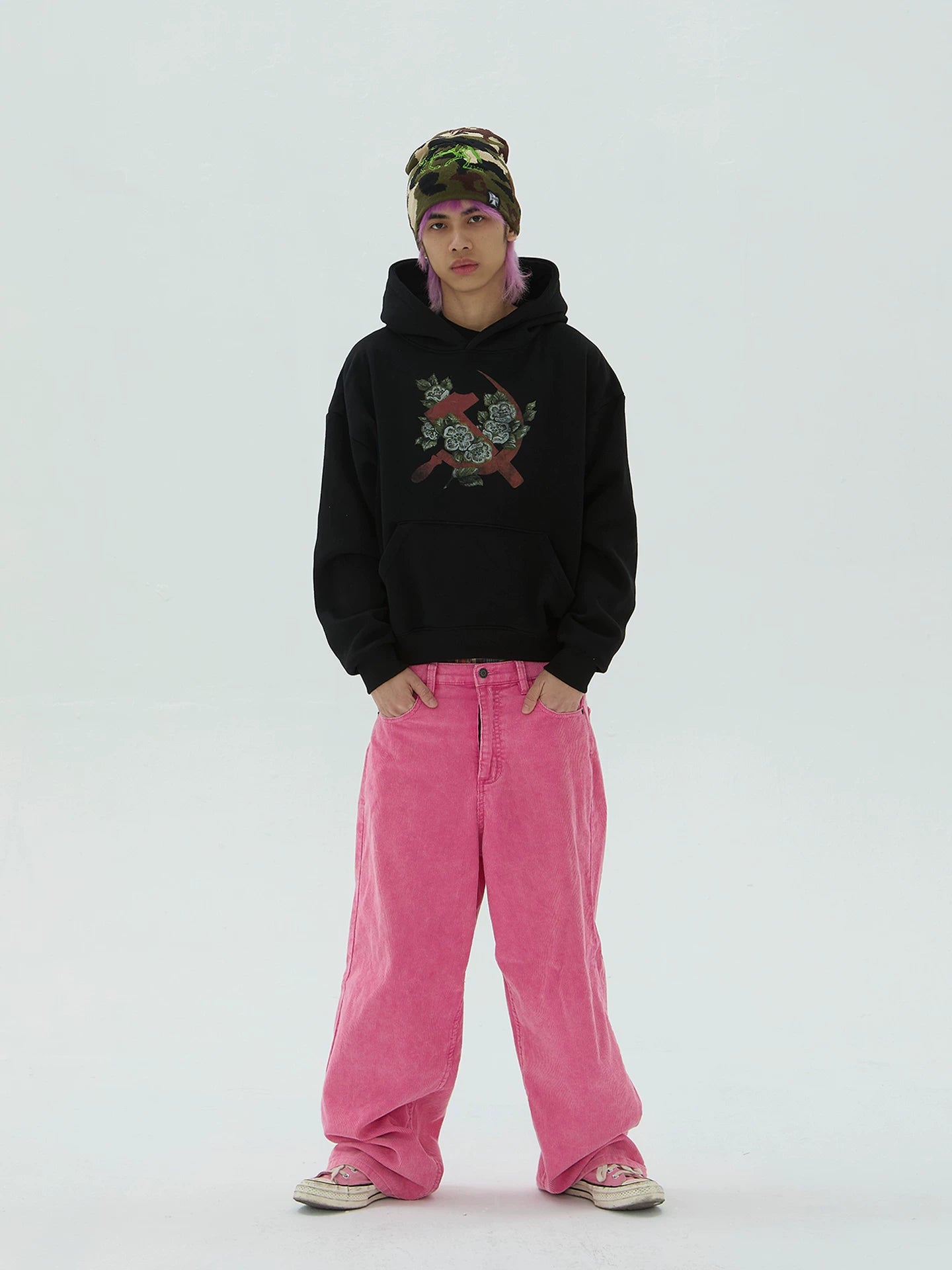 71AN Stamen Badge Series Logo Printed Sweater