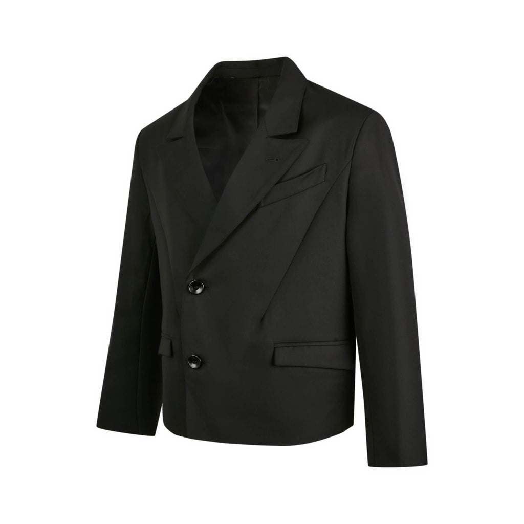 EME Vintage Loose Casual Front Shoulder Blazer