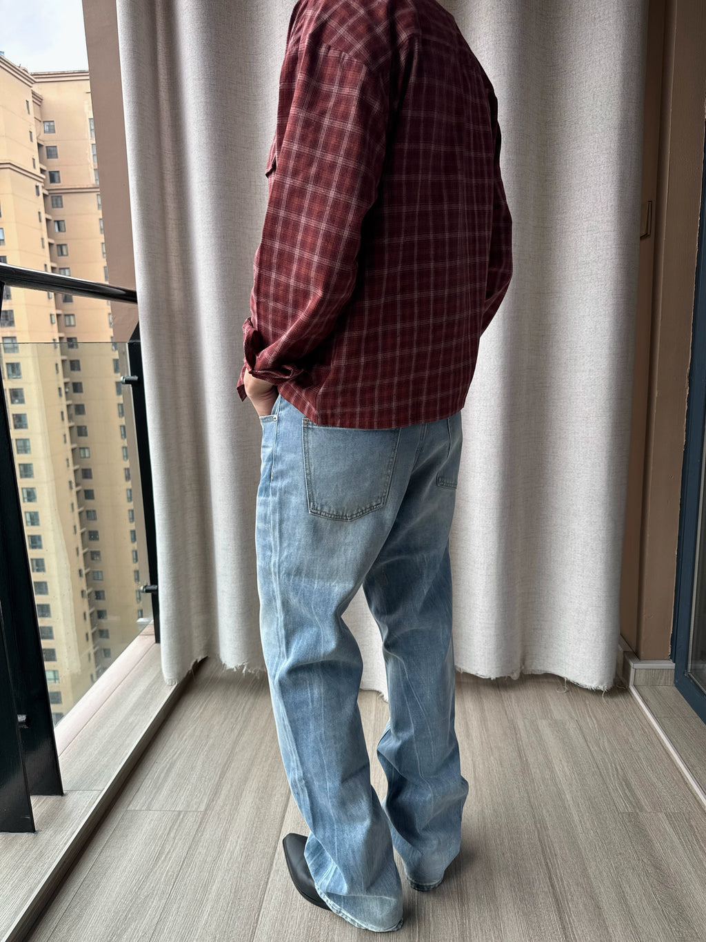 AMBSOM Vintage Pull Jeans