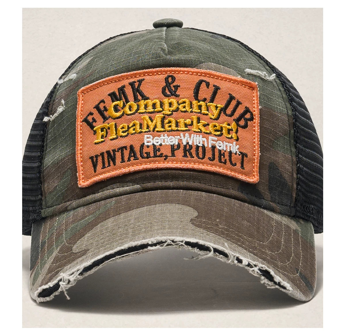 Fleamarket Vintage Alphabet Embroidered Baseball Cap