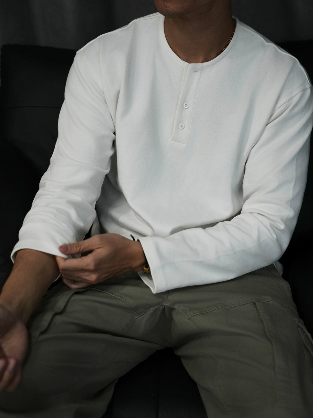 GTAL Henry Collar Is Warm with Versatile Long Sleeves