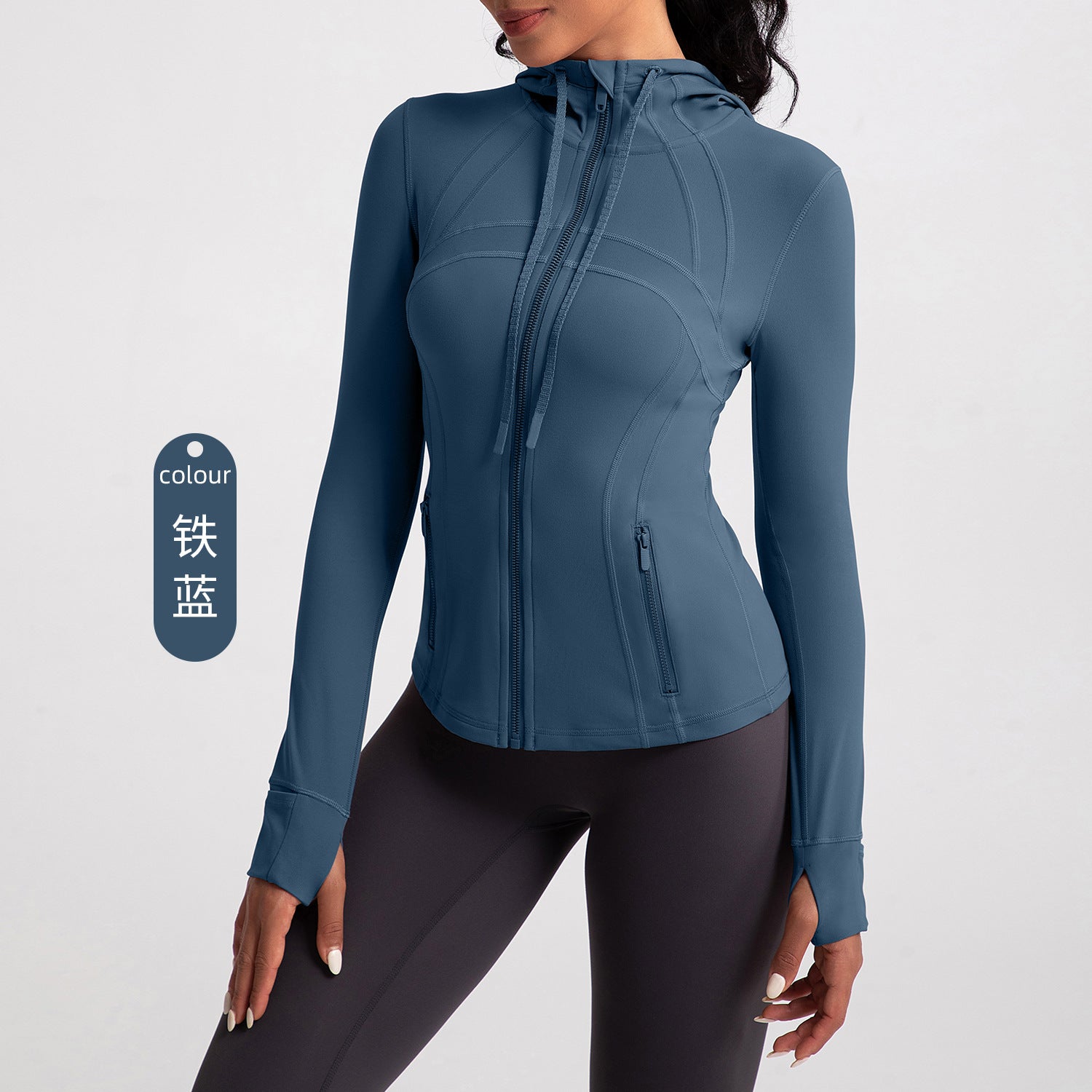 Athena Lulu Naked Slim Slim Skinny Zip Blazer