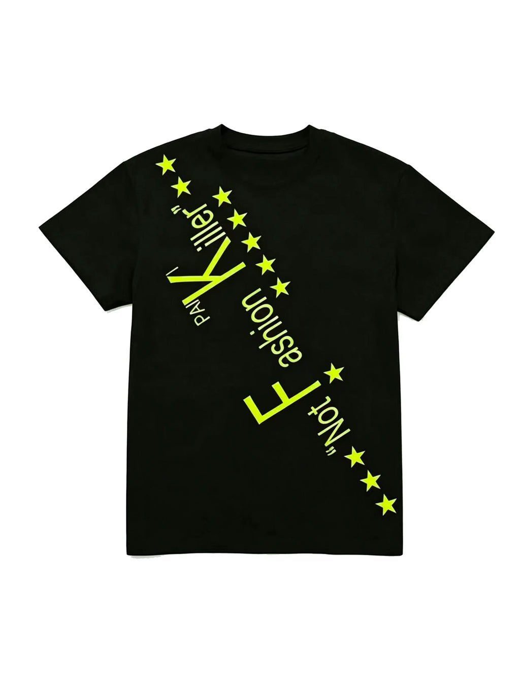PAIKI English Tagline Front Shoulder Casual Tee