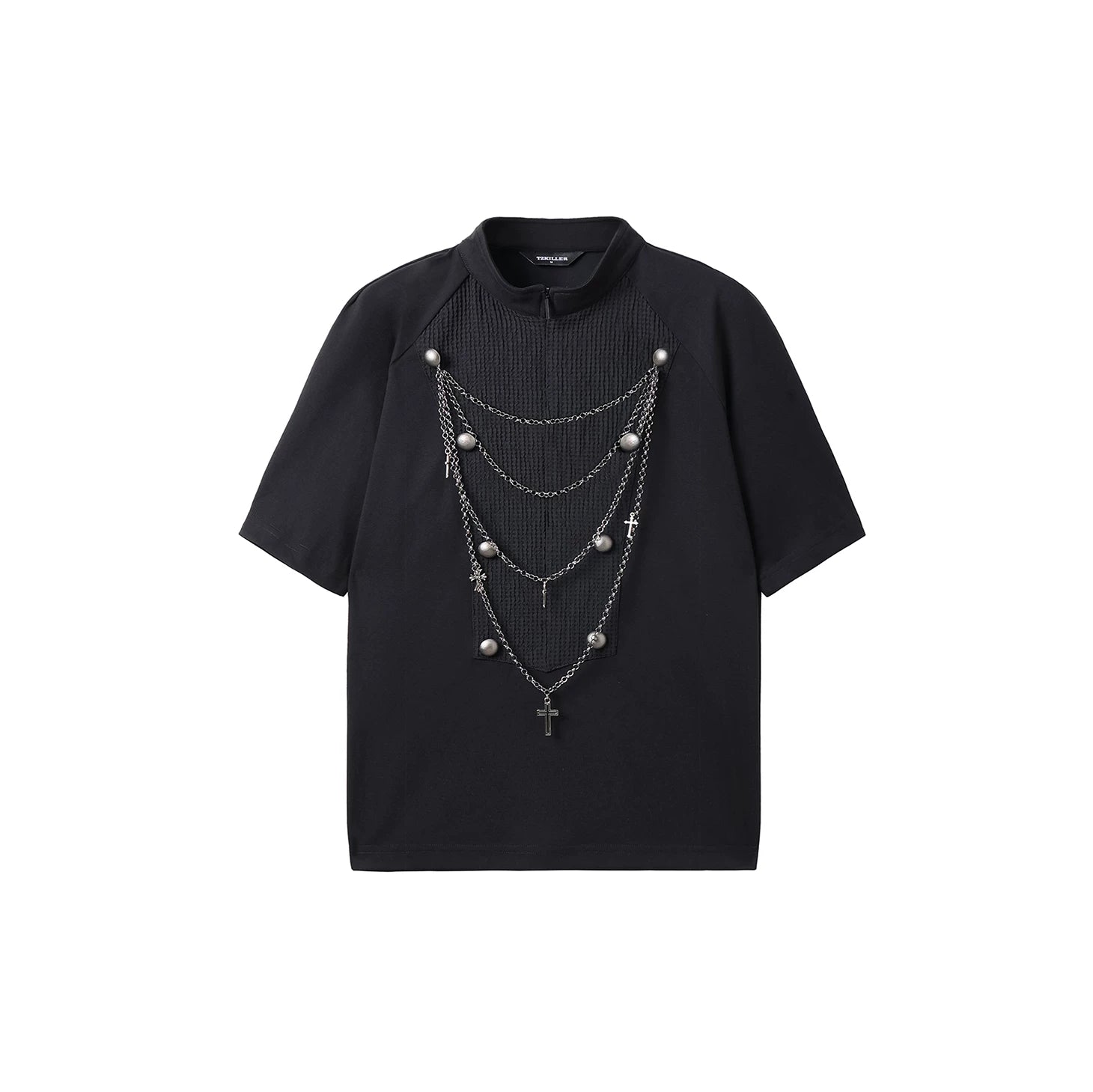 TZ Killer Removable Necklace Splicing Loose Tee