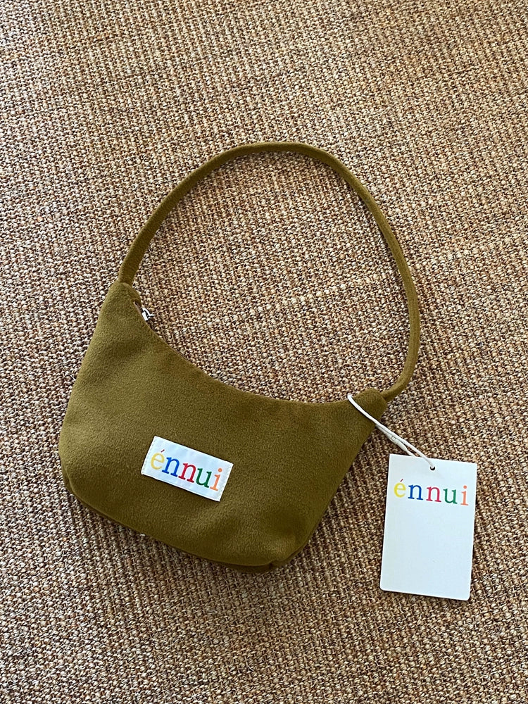 ENNUI Square Vintage Zipper Handheld Underarm Bag