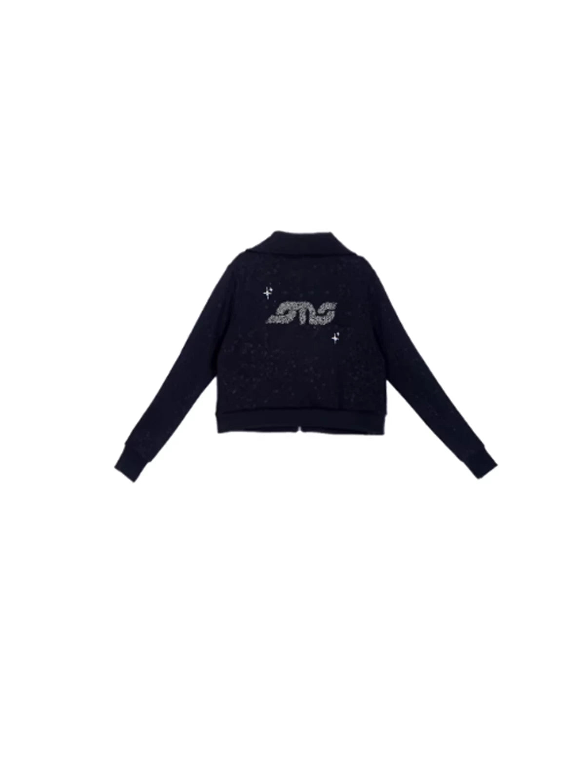 SAMUSAN Hot Diamond Three-dimensional Embroidered Sweater Jacket