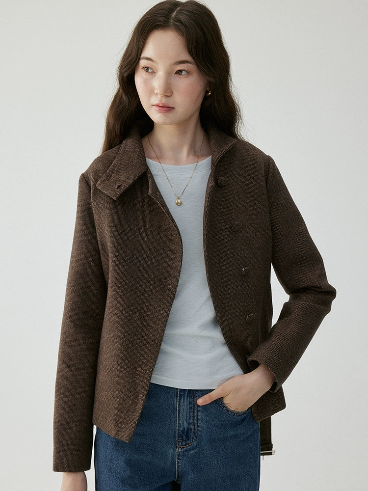 VOOE Retro Waist Slim Versatile Jacket