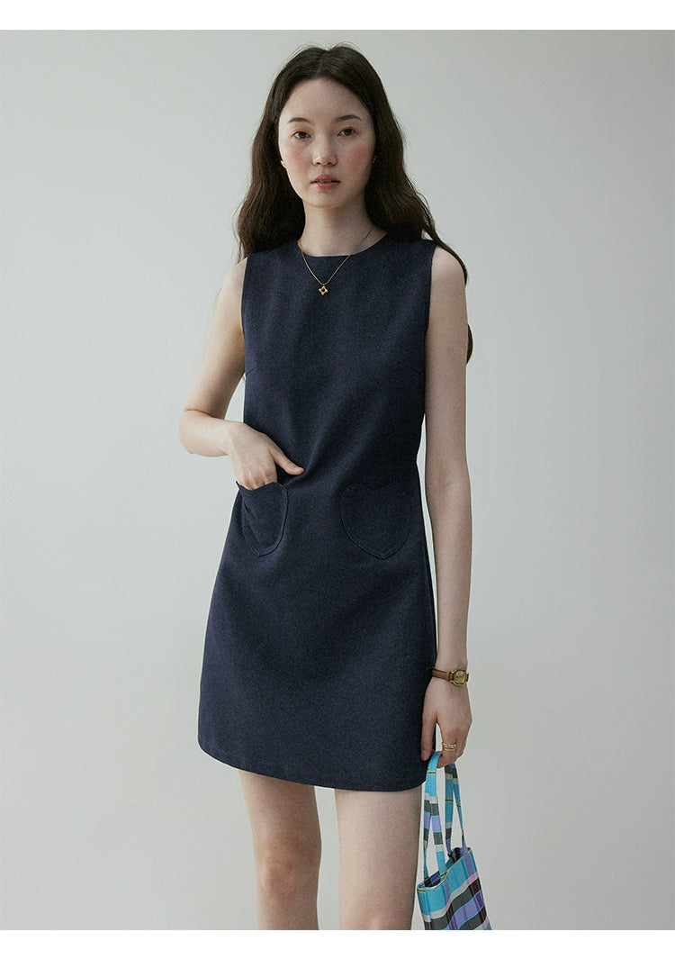 VOOE Temperament Waist Strap Short Dress