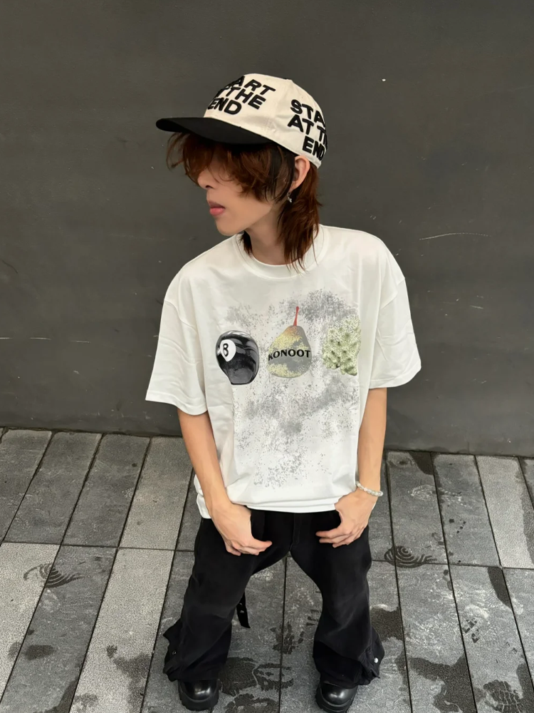 [KONOOT] (Yari Sakya) spoof Boxy Fit * 280G Tee