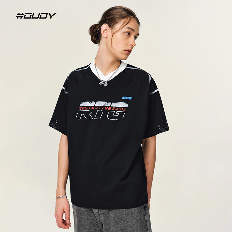 (Clearance) #OVDY Vintage Street Loose Short Sleeve tee
