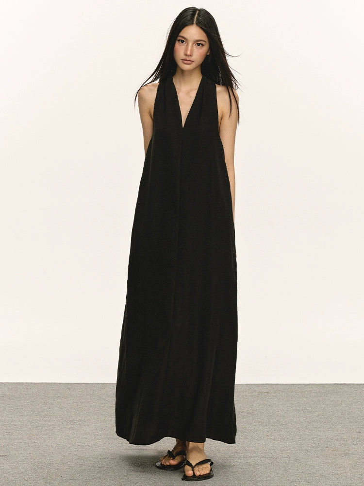 Anna Aneae Premium V-Neck Neck Dress