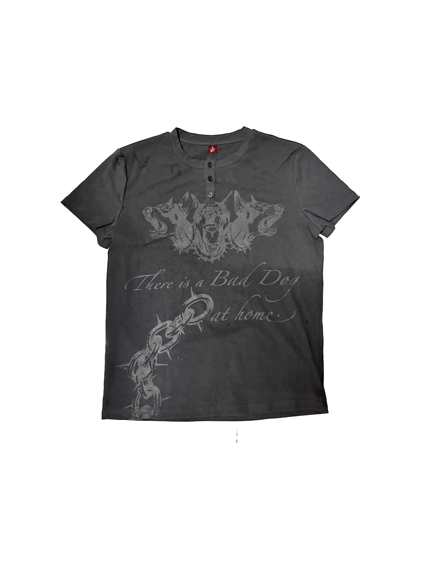 DETW Slogan Direct Injection Printing Front Shoulder Tee