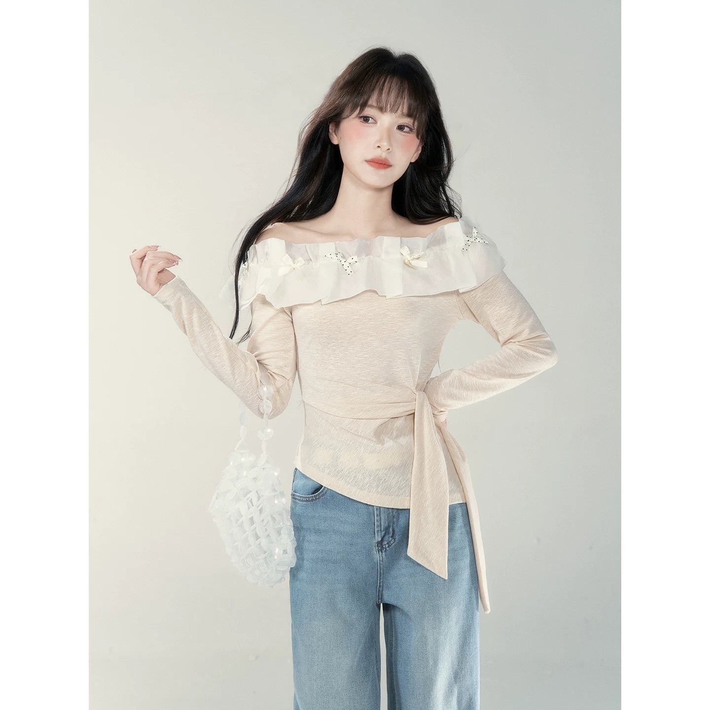 Wildberry Shoulder Casual Versatile Long Sleeve