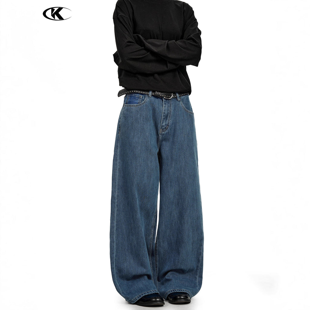 11KN Retro Straight Casual Floor Mopping Trousers