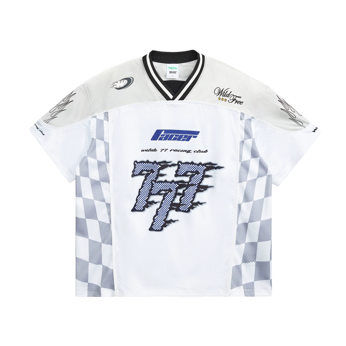 WildX Mesh Jersey Retro Trend Breathable Tee