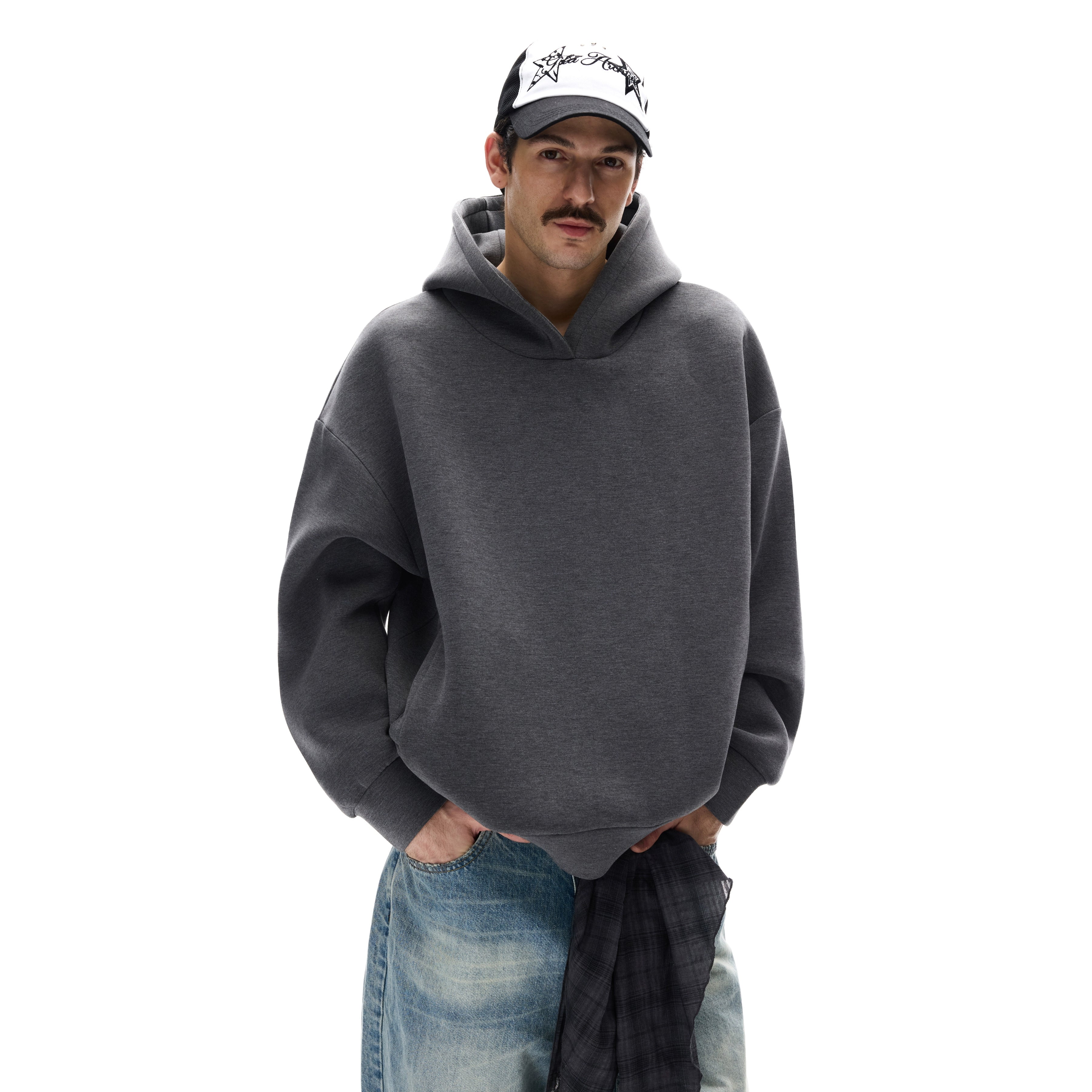 MADWITCH Simple Loose Casual Hooded Sweater
