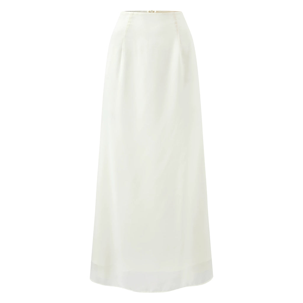 Barb Chill Neck Top Drape Skirt Set