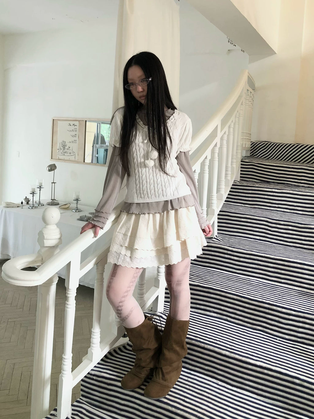 Ang: Project Vintage Lace Embroidered Skirt
