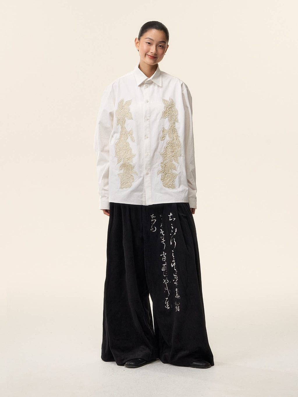 LOUMUTAKU Heavy Industry Beaded Casual Shirt
