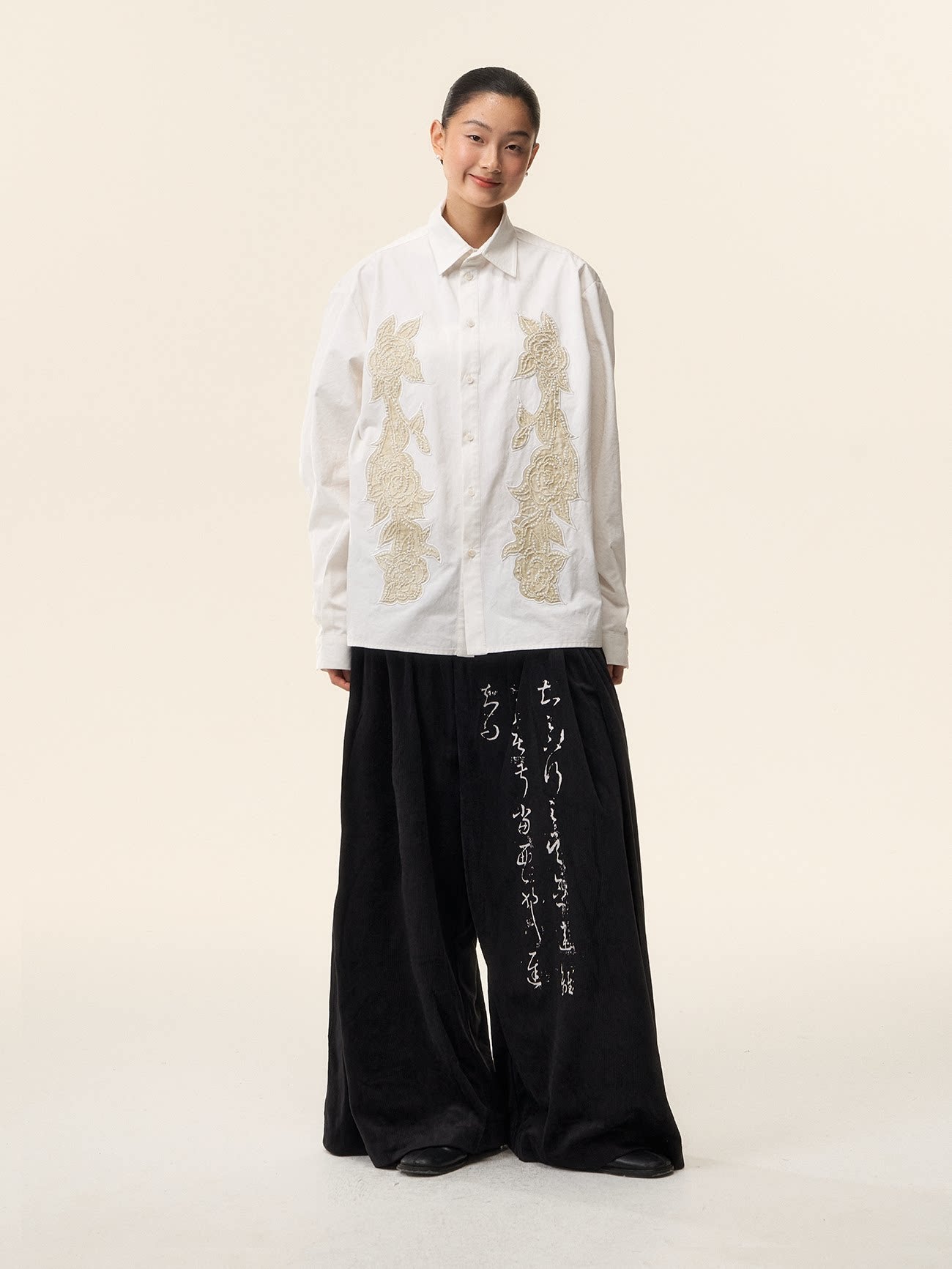 LOUMUTAKU Heavy Industry Beaded Casual Shirt