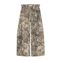 BLACKLISTS Vintage Alphabet Embroidered Twig Camouflage Jeans