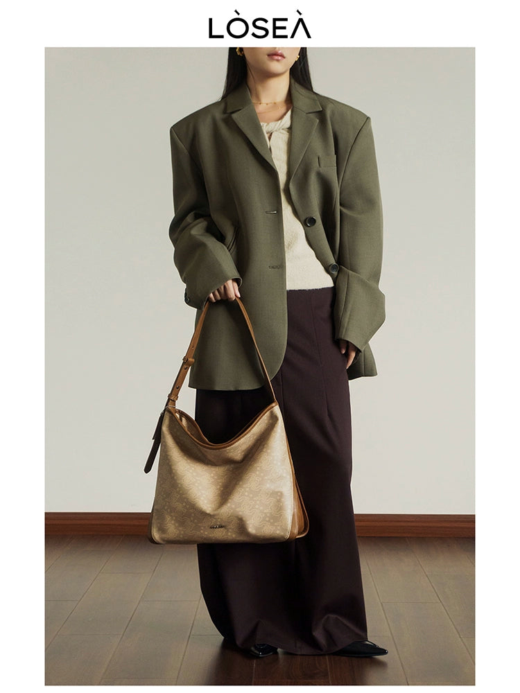 LOSEA Ruyi Moire Simple Atmospheric Tote Bag