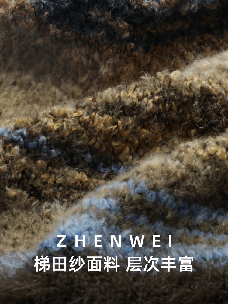 ZHENWEI Knitted Plush Plush Thick Ear Protection Wool Cap