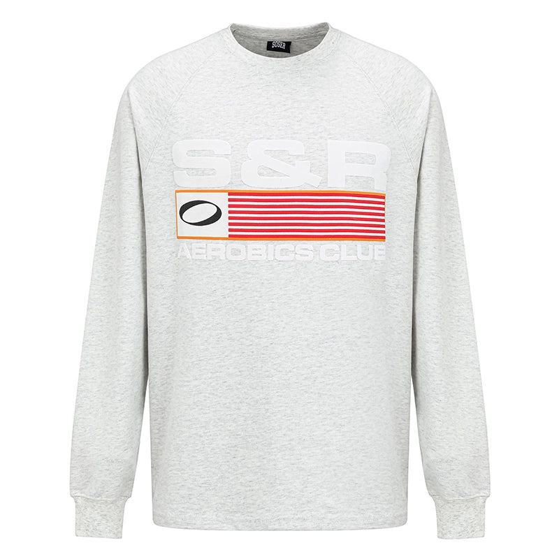 SOSER Shoulder Casual Crew Neck Long Sleeve