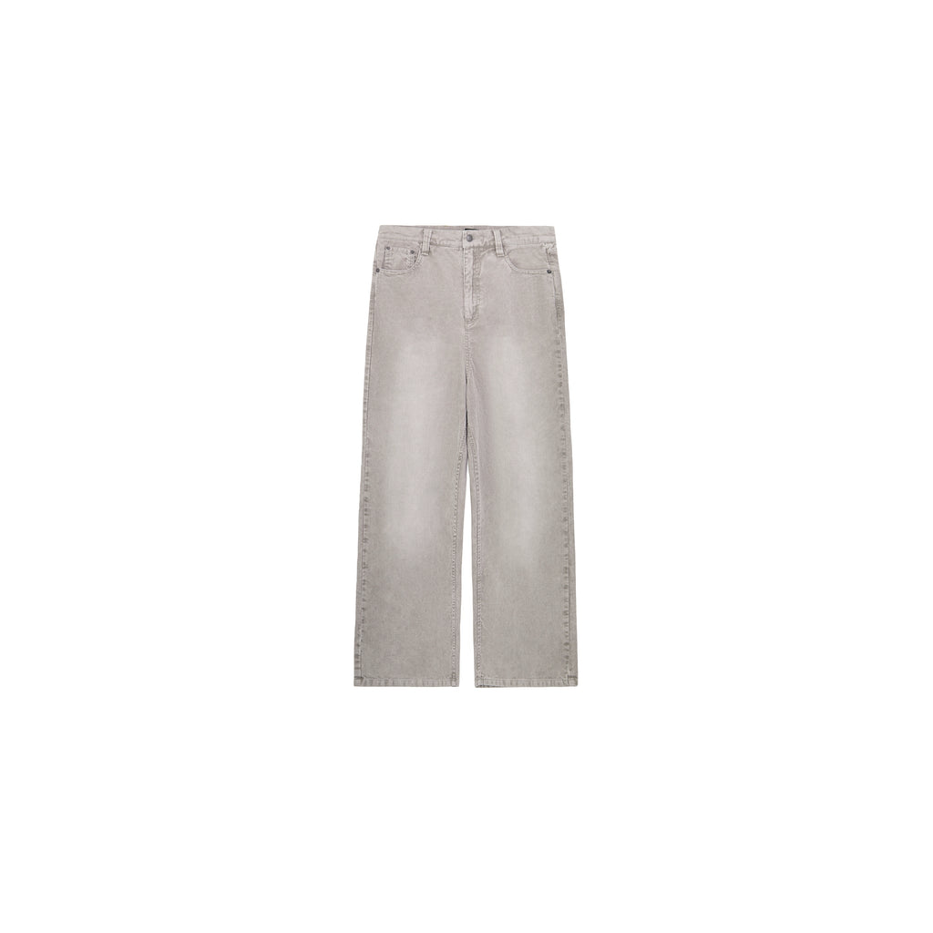 PLUS NO LOGO Corduroy Retro Old Loose Straight Trousers
