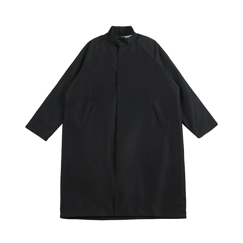 NOEARS Japanese Retro Shoulder Sleeve Stand-up Collar Long Coat