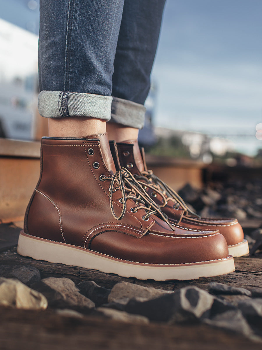 Madden Classic 875 American Horse Leather Tooling Boots