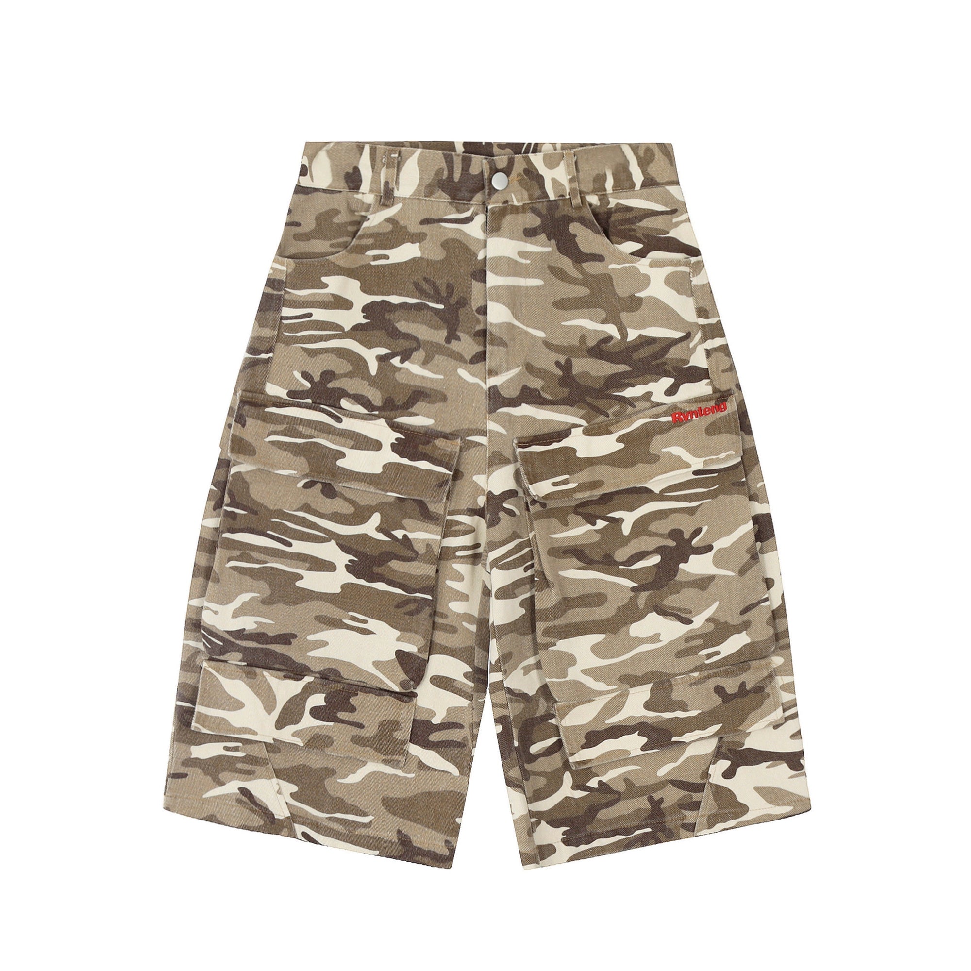BLACKLISTS Camouflage Tooling Leg Scimitar Cropped Pants