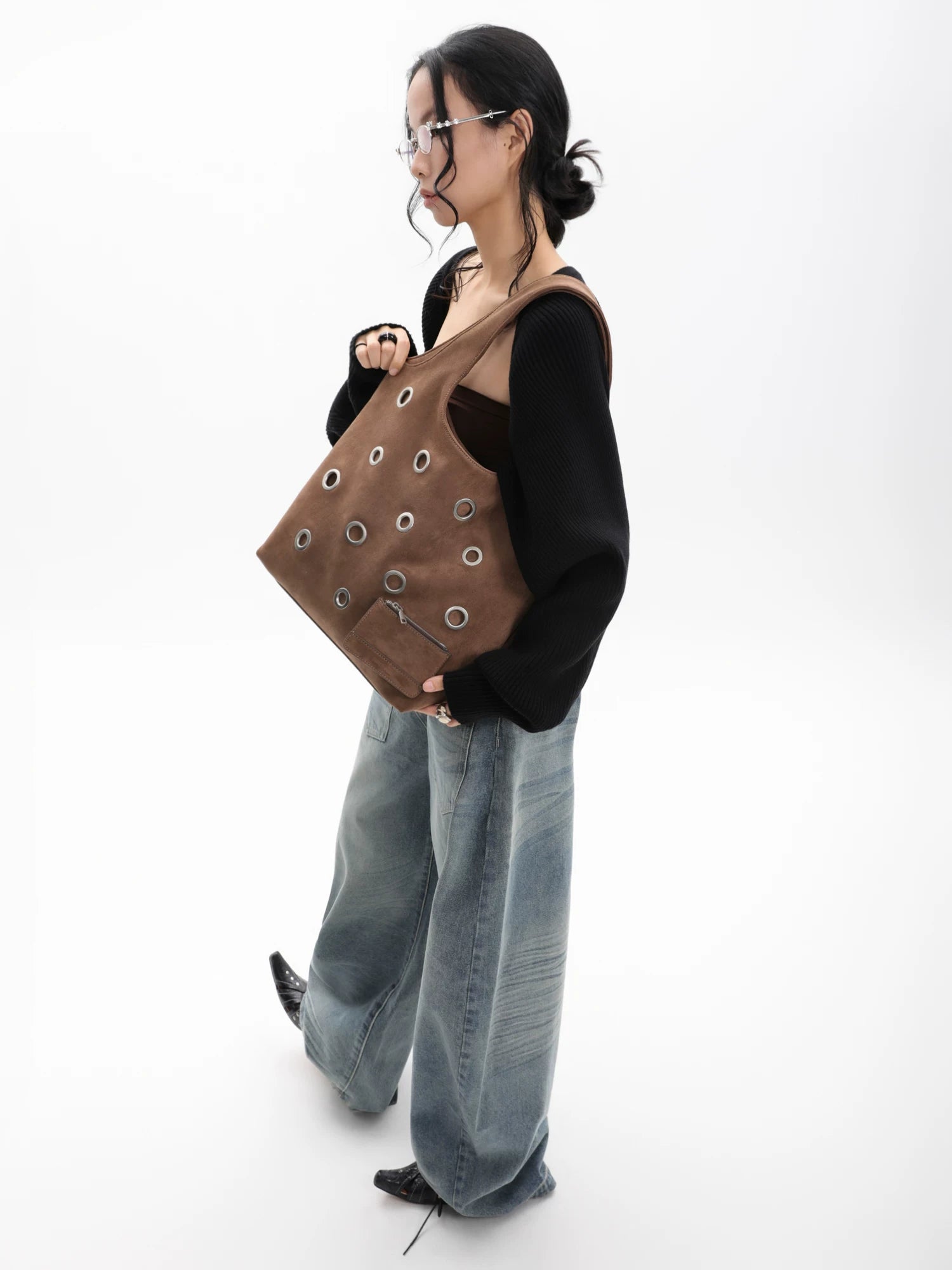 JANDRESS Shoulder Large Capacity Underarm Tote Bag