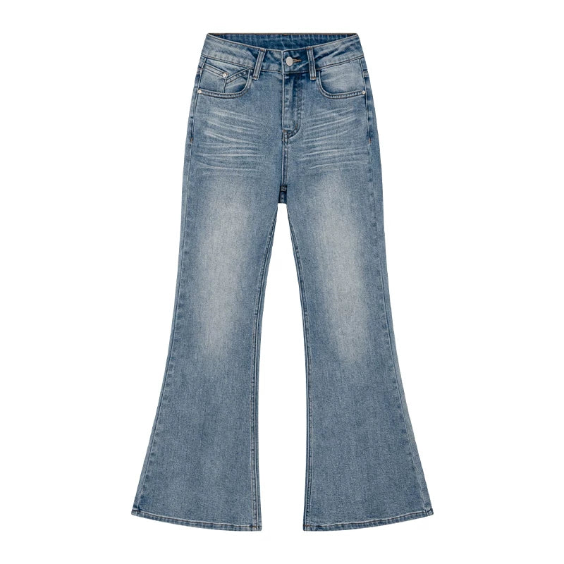 KANO Pleated Micro-elastic Horn Jeans