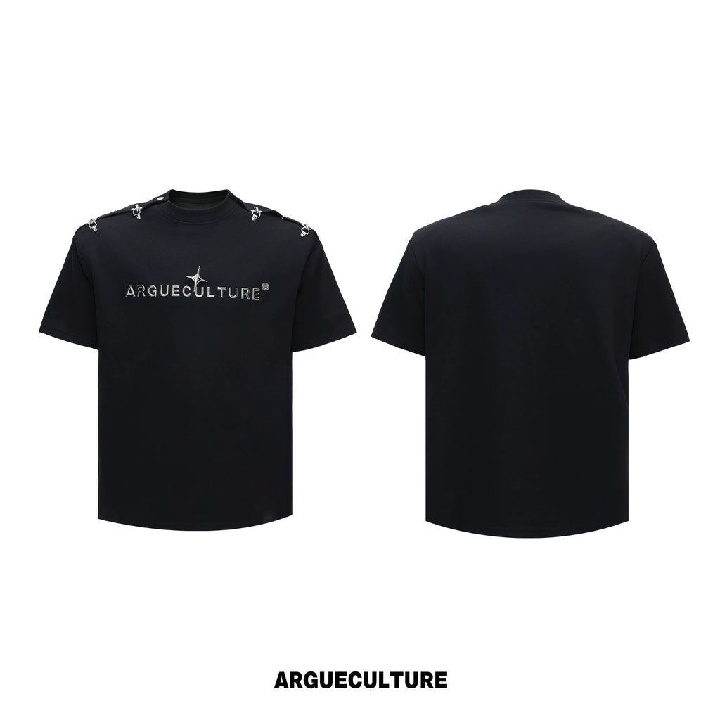 ArguECulturE Retro One-word Shoulder Loose Tee