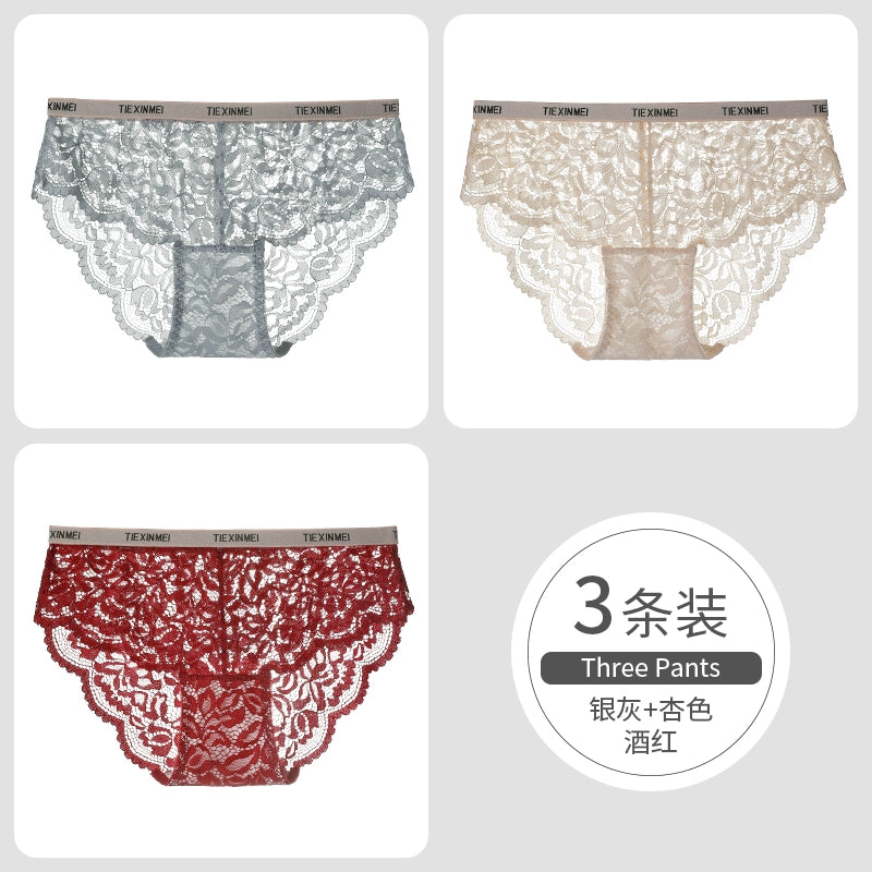 Urban Butterfly Lace Sexy Seamless Briefs