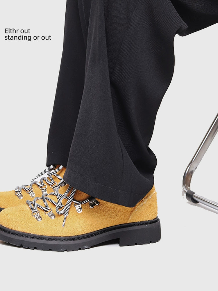 SHENLV STUIDO Fur Retro Pair of Shoelaces Casual Shoes