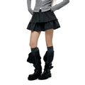 JIKOO Striped Suit Puffy Skirt