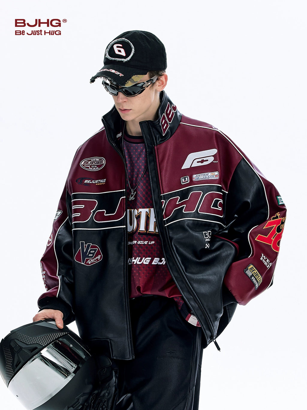 BJHG Premium Sense Racing Leather Jacket