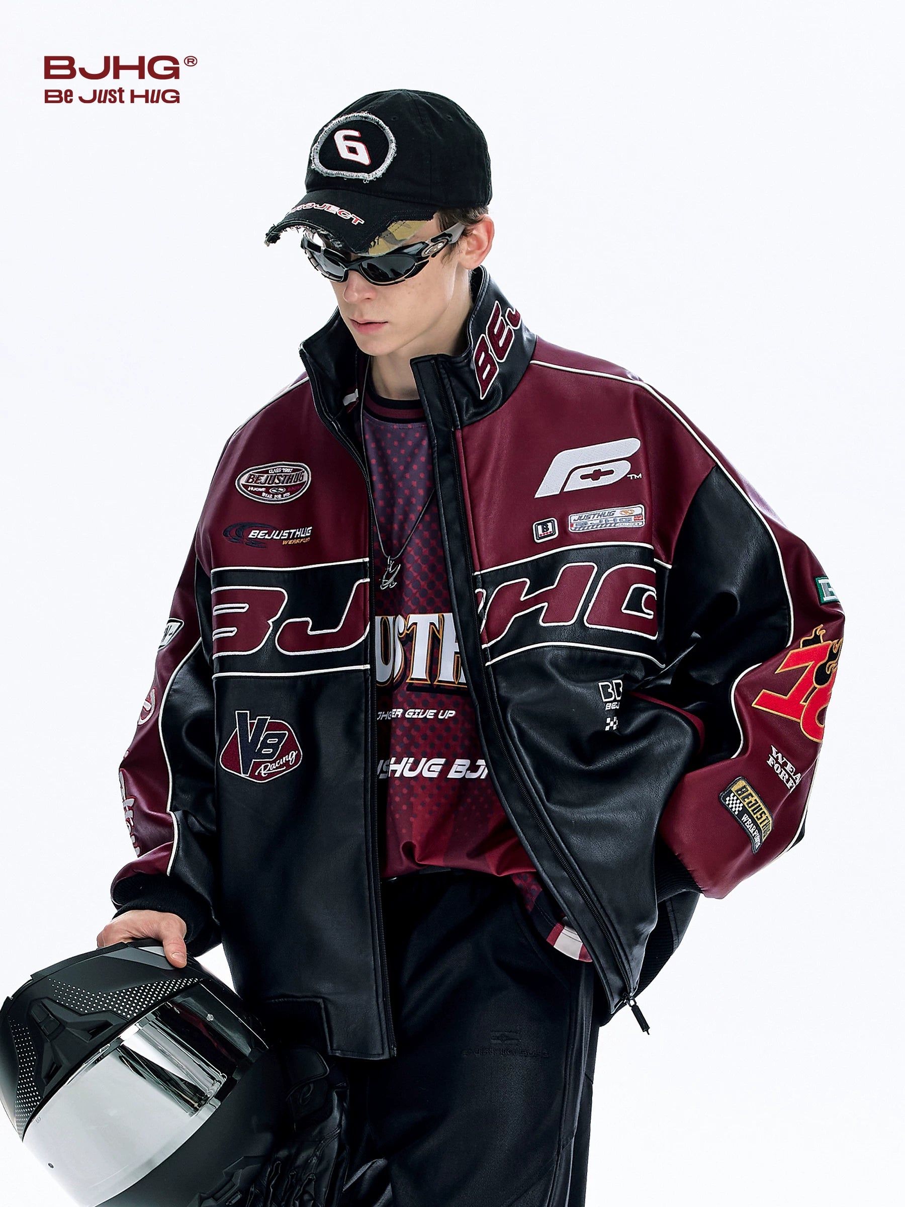 BJHG Premium Sense Racing Leather Jacket