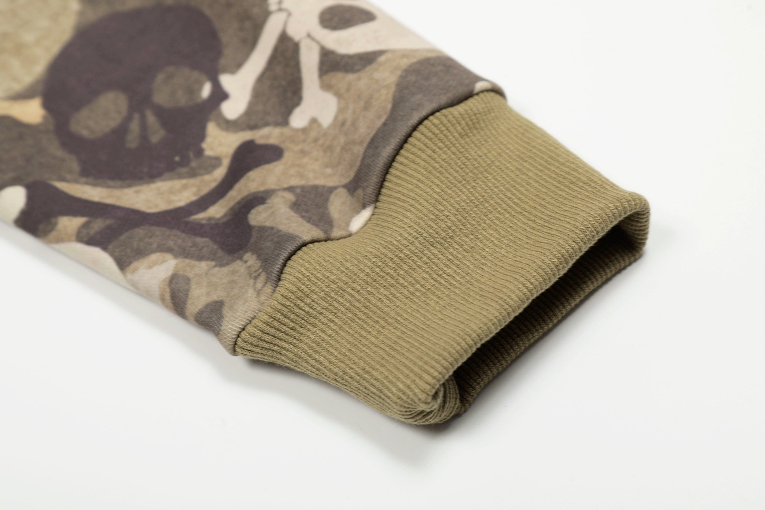 BANGU Vintage Camouflage Fur Collar Jacket Cotton