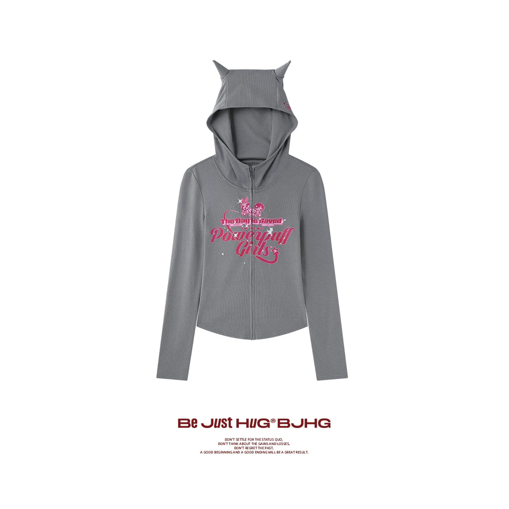 BJHG [Flying Girl Police Joint Name] Hooded Sweater