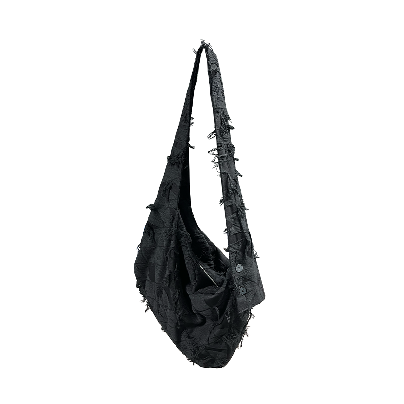 JCAESAR Fringed Rhombus Messenger Bag