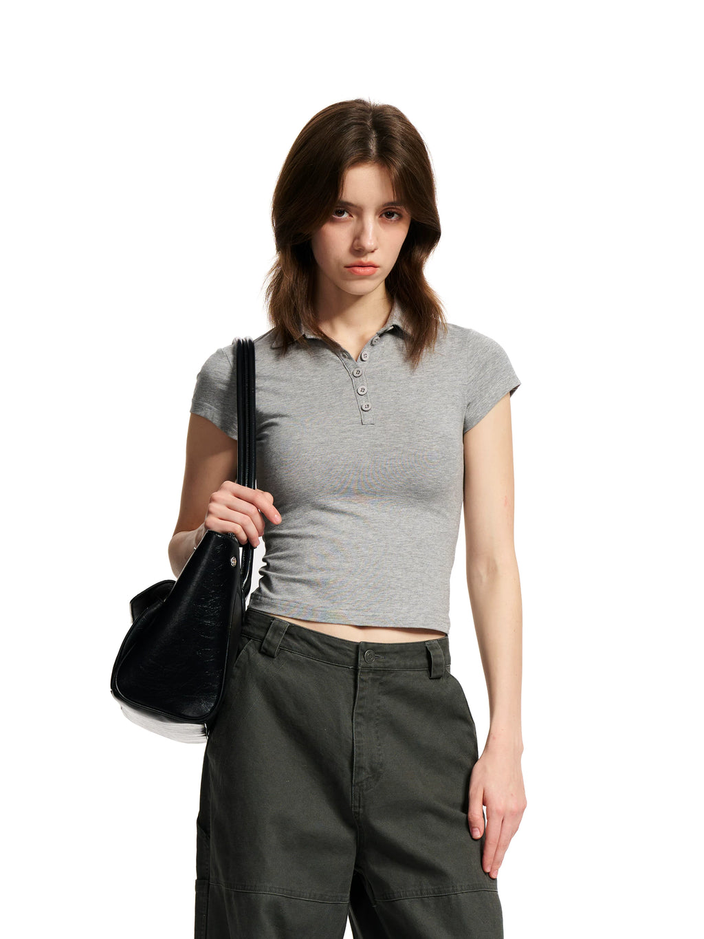 Loopsoon Lapel Versatile Comfortable Slim Tee