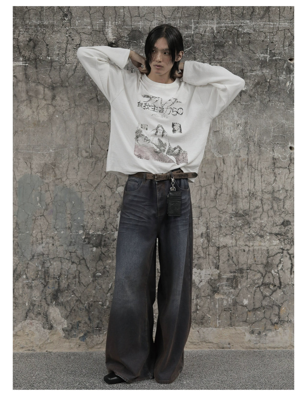 JCAESAR Egoism Waffle Long Sleeve